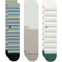 Stance Sockor ljusbeige / mörkbeige / royalblå / pastellgrön