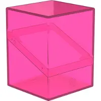 Boulder 100+ Clear Deck-fodral fr 100 TCG-kort med dubbla hylsor Rhodonite Sker och hllbar frvaring fr Samlarkortsspel Transp
