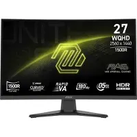 MSI MAG 275CQFDE E18 - LED-skärm - spel - böjd - 27" - 2560 x 1440 WQHD @ 180 Hz - Rapid VA - 250 cd/m² - 5000:1 - 0.5 ms - 2xHDMI, DisplayPort