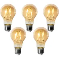 LUEDD Set med 5 E27 dimbara LED-lampor A60 guld 3W 310 lm 2200K