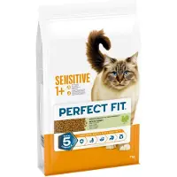 Perfect Fit Sensitive 1+ turkey-rich 7 kg komplett torrfoder för känsliga vuxna katter