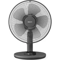 Philips Mercury bordsfläkt 1000-serien CX1030/01, hushållsfläkt, svart, bordsmodell, 45 dB, 35 cm, 2000 m³/t