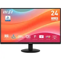 MSI PRO MP242L - LCD-skärm - 24 (23.8 visbar) - 1920 x 1080 Full HD (1080p) @ 100 Hz - IPS - 250 cd/m² - 1000:1 - 1 ms - HDMI, DisplayPort