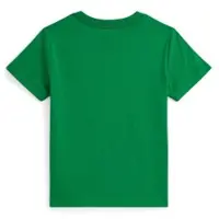 Ralph Lauren för pojkar. 322832904500 T-shirt i bomullsjersey (3años= 102/108cm), Casual, Grön, Kort ärm, barnmode