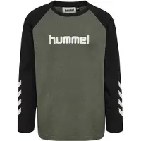 Hummel Tröja - HmlJR Logo - Castor Grå - - 4 år (104) - Tröja