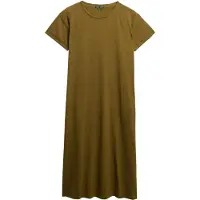 Superdry för kvinnor. W8011868A Klänning Tone grön (M), Casual, Bomull, Kort ärm