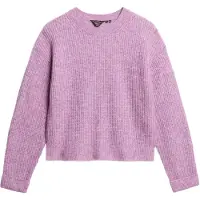 Superdry för kvinnor. W6110579A Borstad tröja rosa (L), Casual, Akryl