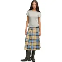 Superdry Check Pleated Midikjol