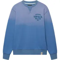 Superdry för män. M2014563A Blå Block Text-tröja (XXL), Casual, Bomull