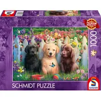 Schmidt Cute Puppies Scene Pussel 1000 Bitar Schmidt