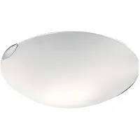 FABAS LUCE Taklampa FOX, dimbar, Vitt / opal, Vardagsrum / matsal, Glas, Modern, Taklampa