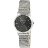 24hShop Excellanc Damklocka - Silver/Svart / quartzklocka med antracitgrå urtavla
