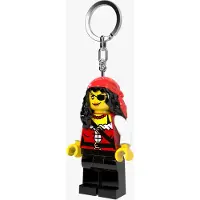 LEGO Nyckelring m. Ficklampa - Ikonisk piratprinsessa - - One Size - Ficklampor