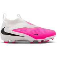 Nike Phantom 6 Academy High Cut Mg Breakout - Vit/svart/rosa Barn - Multi Ground (Mg), storlek 34