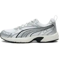 Puma Låg sneaker 'Milenio Tech' silvergrå / svart / vit