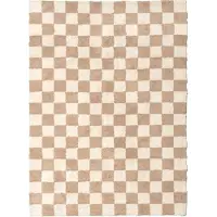 FRAAI Retromatta | Gambit beige/vit hos Volero | 140x200 cm | Bomull | Symmetrisk | Rektangulär | Hög lugg