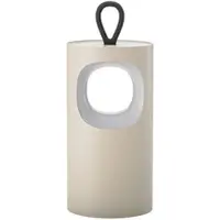 Sigor LED-bordslampa Lunari, beige, 16 cm, metall, CCT IP44 dimbar, Creme / bärnsten, Vardagsrum / matsal, Aluminium / grå / zink, Modern, LED-bordslampa