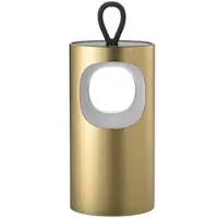 Sigor LED-bordslampa Lunari, guldfärgad 16 cm metall CCT IP44 dimbar, Mässing / guld, Vardagsrum / matsal, Aluminium / grå / zink, Modern, LED-bordslampa