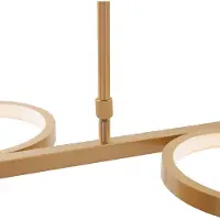 QAZQA Modern pendellampa guld inkl LED 3-stegs dimbar 3-ljus - Vivé