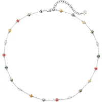 Hey Happiness Halsband 'Earth Glow' silver