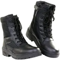 101 Inc Fostex Sniper Boots Side Zip (Färg: Svart, Storlek: 44)