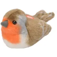 Wild republic - Plush Toy Bird With Sound 18 cm European Robin