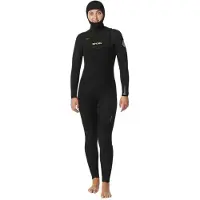 Rip Curl D/patrol 5/4 Mm Långärmad Våtdräkt Med Huva Och Dragkedja På Bröstet För Dam