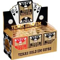 Copag spelkort Texas Holdem Gold - Jumbo index (röd baksida)