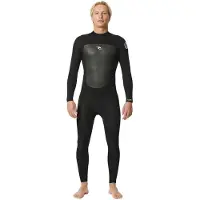 Rip Curl Omega 3/2 Mm Gb Steamer Långärmad Våtdräkt I Neopren Med Dragkedja På Ryggen
