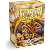 Sleeves Standard Size Matte Gold (100ct)