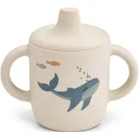 Liewood Mugg m. Pip - Neil Sippy Cup - Silikon - Sea Creature/Sa - - One Size - Mugg