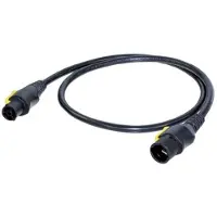 Neutrik Ström Anslutningskabel [1x PowerCon jack - 1x PowerCon kontakt] 1.5 m Svart, Gul