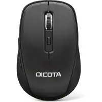 Dicota TRAVEL WiFi mus Bluetooth Optisk Svart 5 Knappar 800 dpi, 1200 dpi, 1600 dpi
