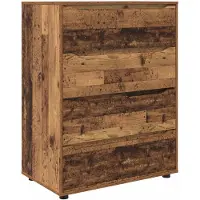 vidaXL Förvaringsskåp Gammalt trä 80 x 48 x 105 cm Konstruerat trä