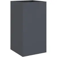vidaXL Odlingslåda antracit 42x38x75 cm kallvalsat stål