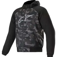 Alpinestars Chrome Camo Sport Huvtröja med dragkedja för motorcykel