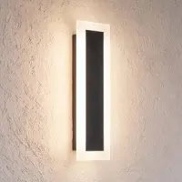 Milagro Lighting Vägglampa utomhus Wow , Svart, Metall, Modern, Utomhusvägglampa