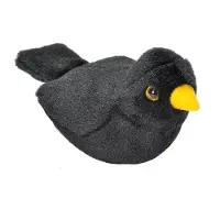 Wild republic - Plush Toy Bird With Sound 18 cm European Blackbird