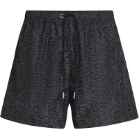 Karl Lagerfeld Badshorts 'Ikon' mörkgrå / svart