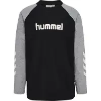 Hummel Tröja - hmlJR Logo - Svart/Gråmelerad - - 5-6 år (110-116) - Tröja