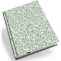 Adlibris Anteckningsbok Hardcover A5 William Morris Modern Willow Bough Turkos Linjerad