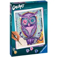 Ravensburger CreArt Målarset - Dreaming Owl - - One Size - Kreativt lekset