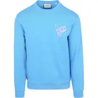 Scotch & soda Tröja Tryck Blå Storlek