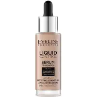 Eveline Cosmetics Flytande Control Flytande Foundation Med Pipett Färg 025 Ljusrosa 32 Ml