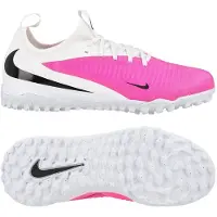 Nike Phantom 6 Academy Low Cut Tf Breakout - Vit/svart/rosa Barn - Turf (Tf), storlek 35