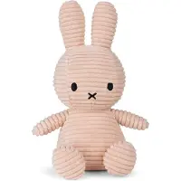 Miffy ECO Corduroy Gosedjur 23 cm Misty Rose Bon Ton Toys