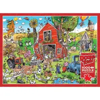 Cobble Hill Pussel DoodleTown: Farmyard Folly 1000 bitar, Cobble Hill