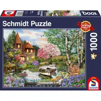 Schmidt House on the lake Pussel 1000 bitar Schmidt