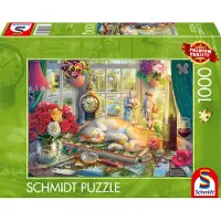 Adlibris Puzzle time with the cat 1000 bitar, Schmidt