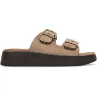 Tamaris Pantolette mörkbeige